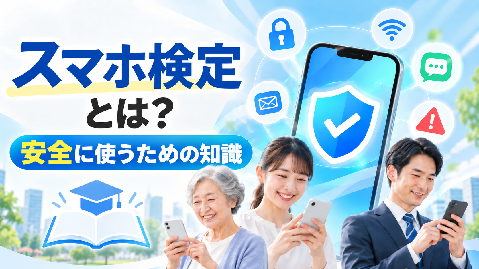 スマホ検定とは？スマートフォンを安全に使うための知識を学ぶイメージ画像